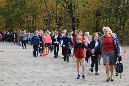 Гродно. Спасатели провели учебную эвакуация в гимназии № 1 города.