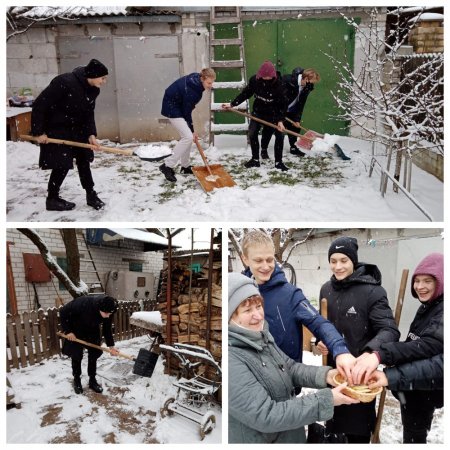 Учащиеся учреждений общего среднего образования района присоединились к областной волонтерской акции «Зимняя пора добрых дел»